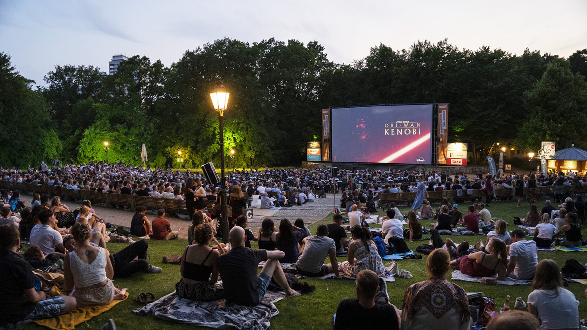 Berlin Freiluftkino Volkspark Friedrichshain